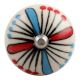Blue And Red Ceramic Wine Stopper